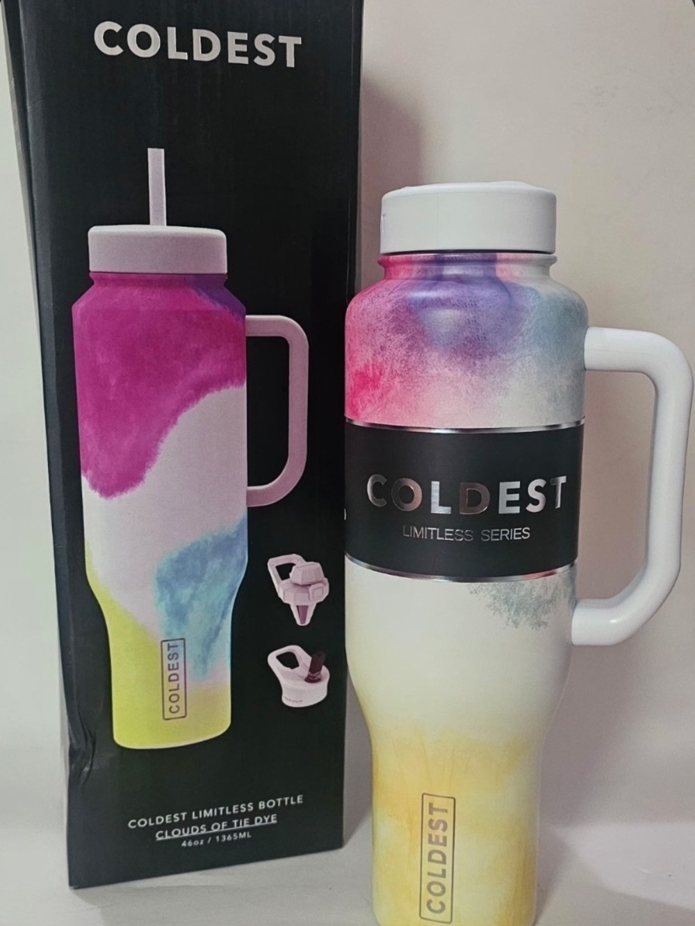 Coldest Ultra Limitless Water Bottle - Clouds Of Tie-Dye